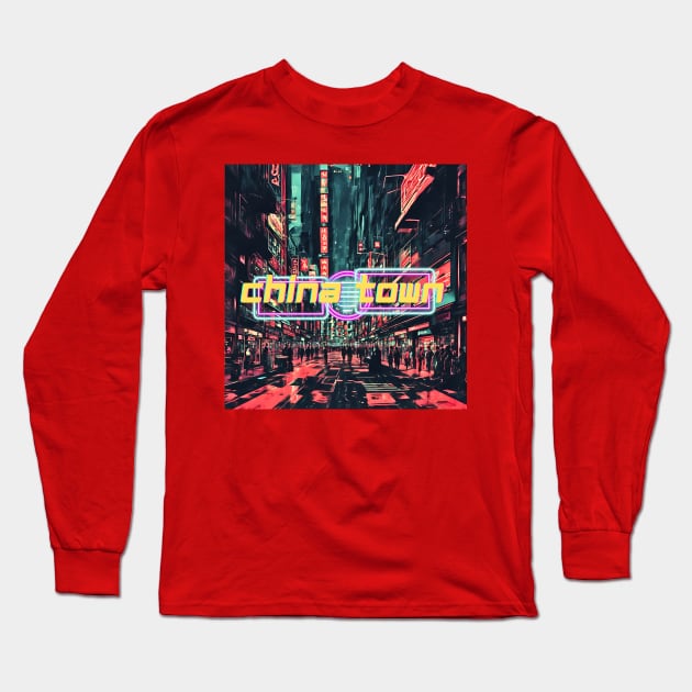 China town Long Sleeve T-Shirt by Lolipop